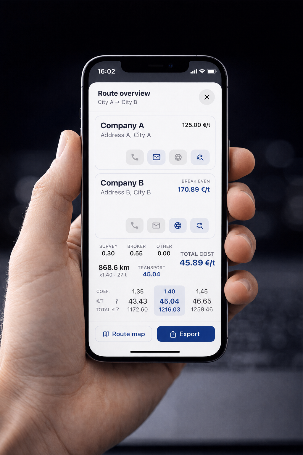 GrainPort utility app shown inside the GrainFreak suite story